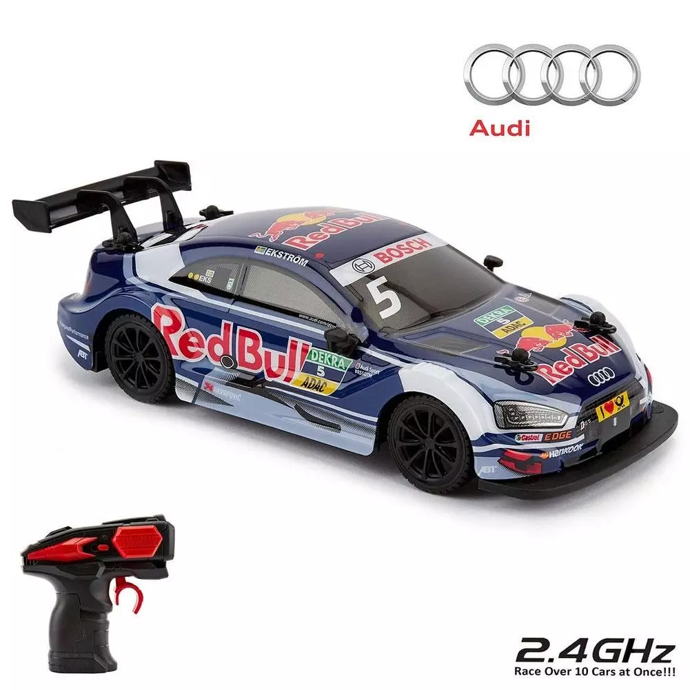 Audi DTM Blue Red Bull Radio Controlled Car 1 24 Scale
