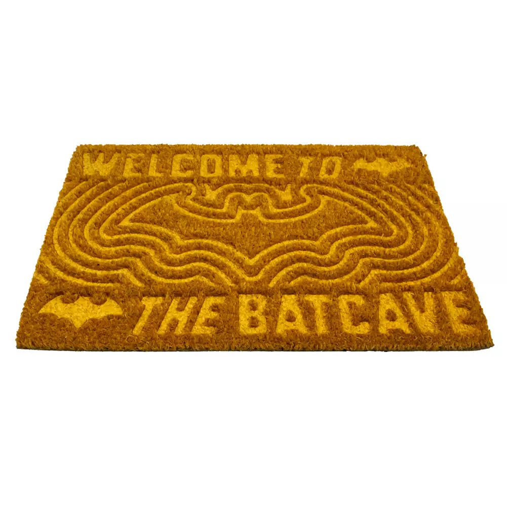 Batman Welcome to the Batcave Embossed Coir Doormat