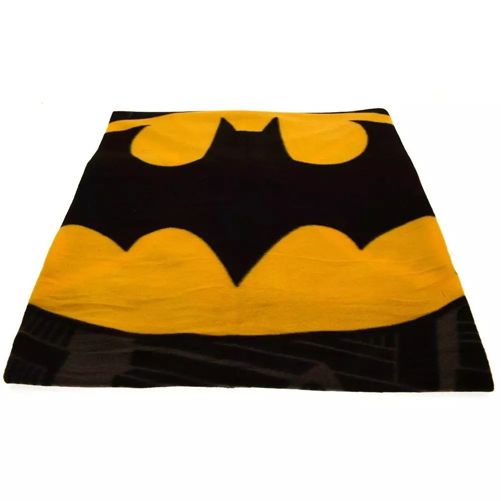 Batman Logo Black Fleece Blanket