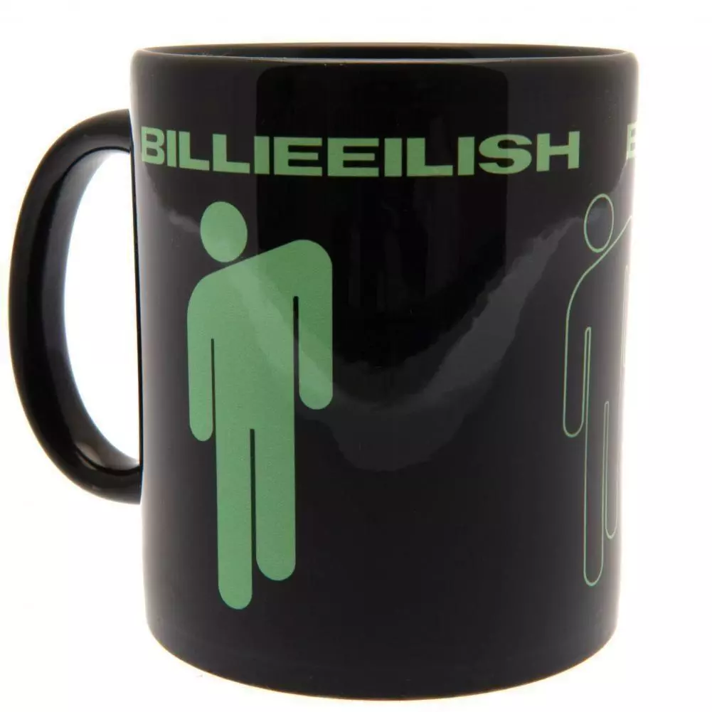 Billie Eilish Green Stickman Ceramic Coffee Mug