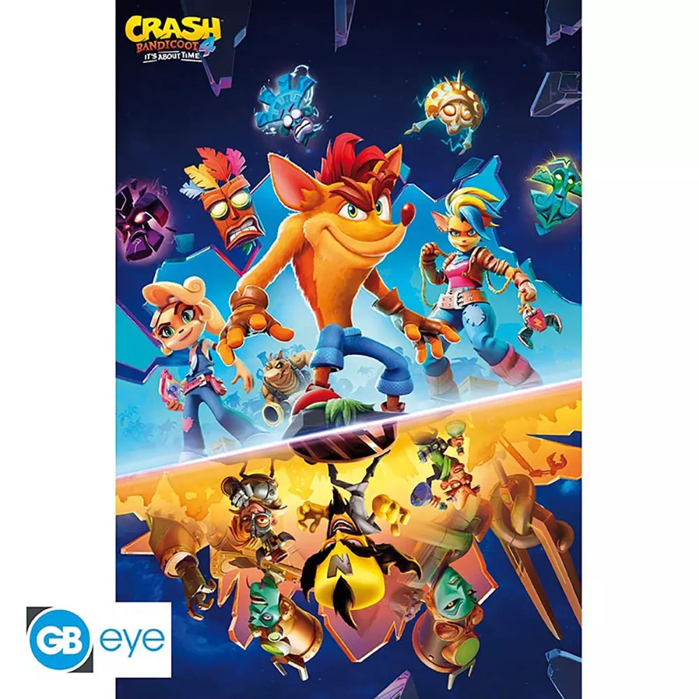Crash Bandicoot About Time Wall Poster 