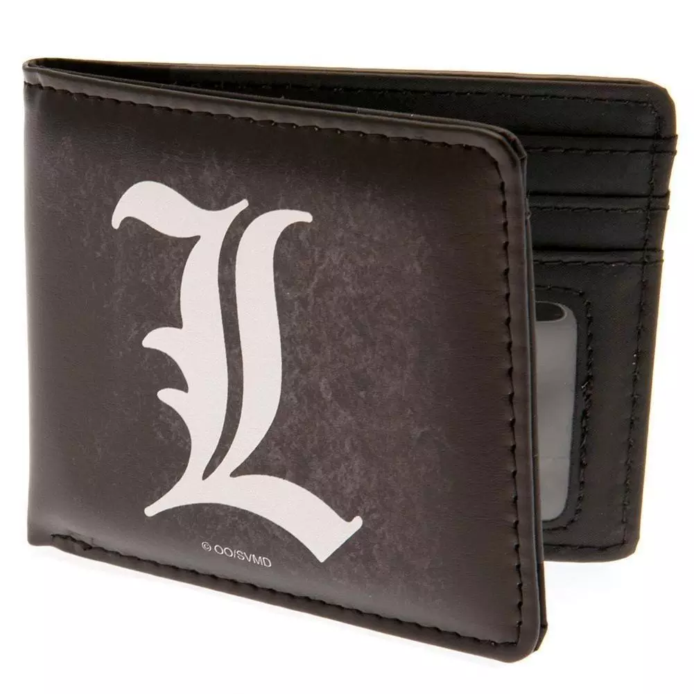 Death Note L Black Faux Leather Bi-Fold Wallet