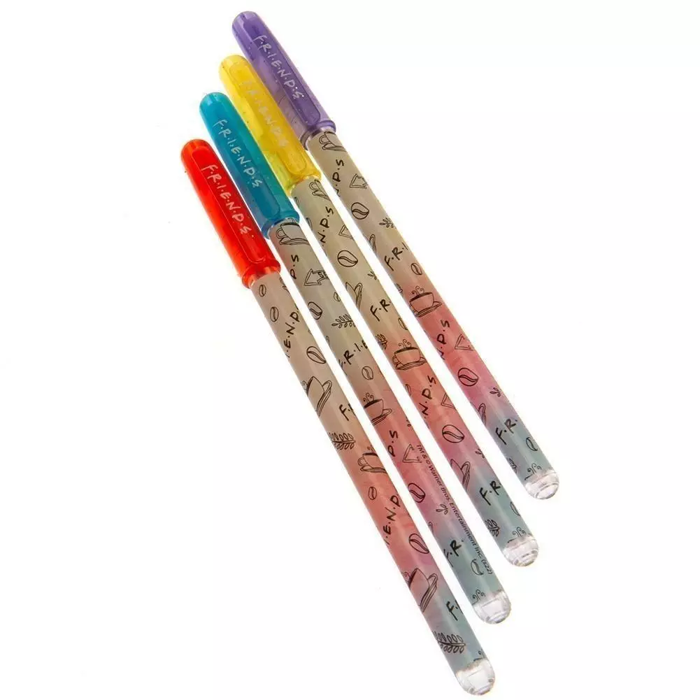 Friends Set of 4 Infographic Colour Gel Pens