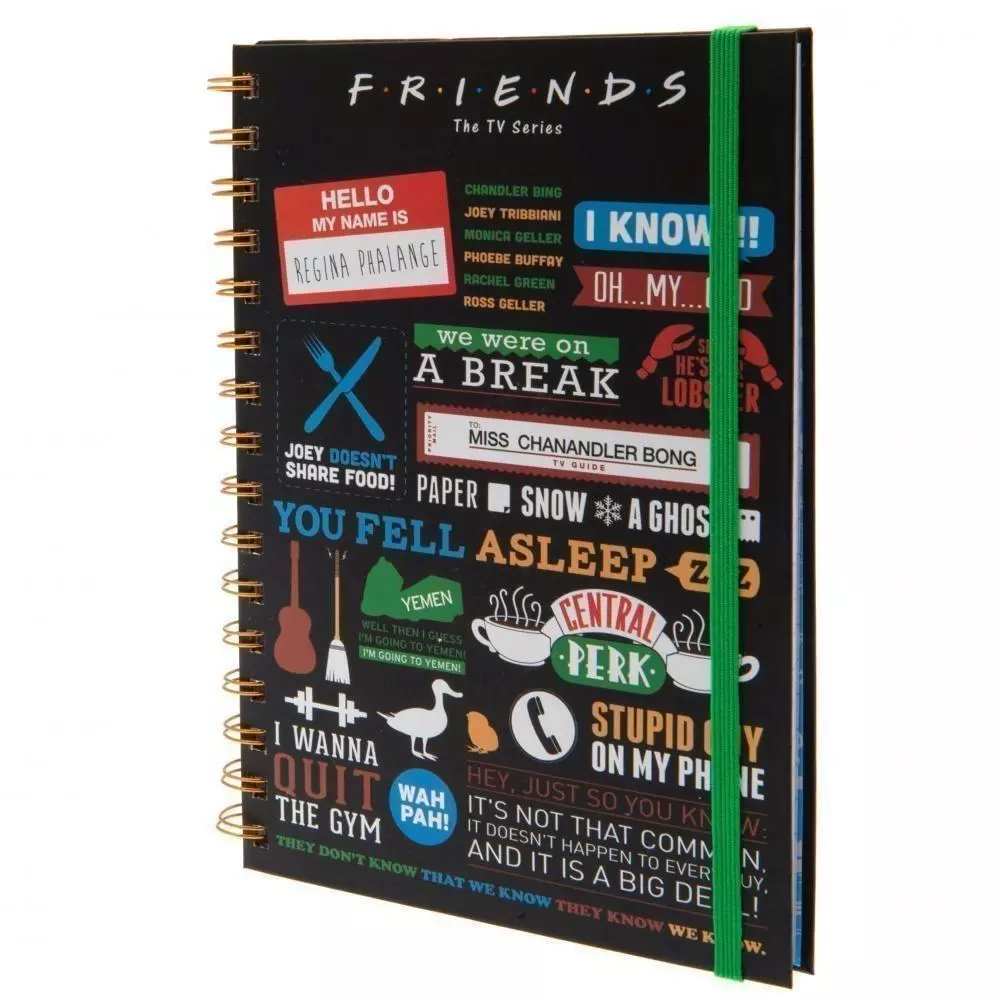 Friends Quotes Hardbac A5 Notebook Notebook