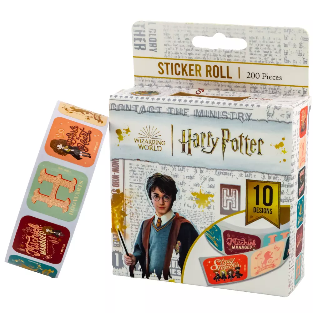 Harry Potter 200 Piece Roll Themed Sticker Box