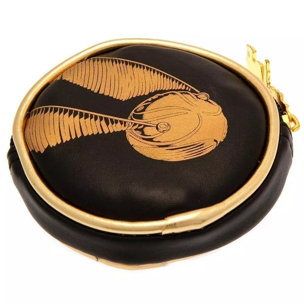 Harry Potter Golden Snitch Black Faux Leather Coin Purse 