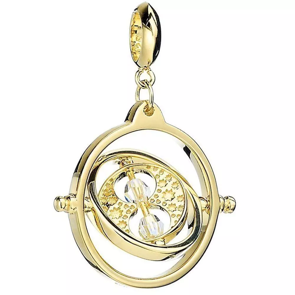 Harry Potter Time Turner Gold Plated Crystal Charm 