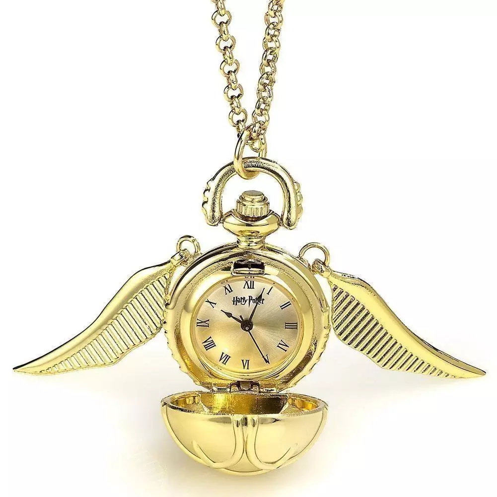 Harry Potter Golden Snitch Gold Plated  Watch Necklace
