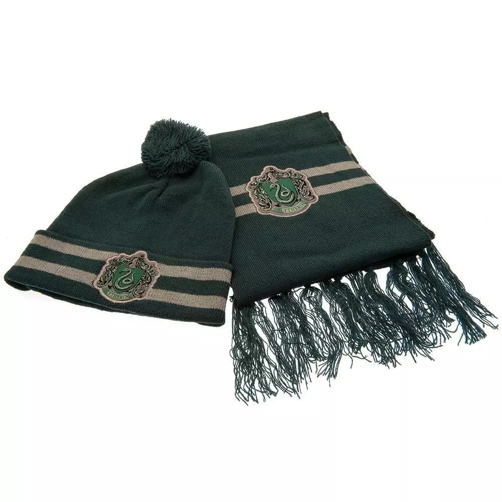 Harry Potter Slytherin Junior Beanie and Scarf 