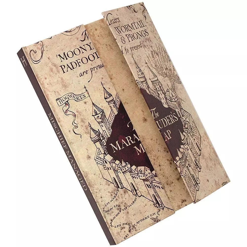 Harry Potter Marauders Map Magnetic Hardback A5 Notebook 