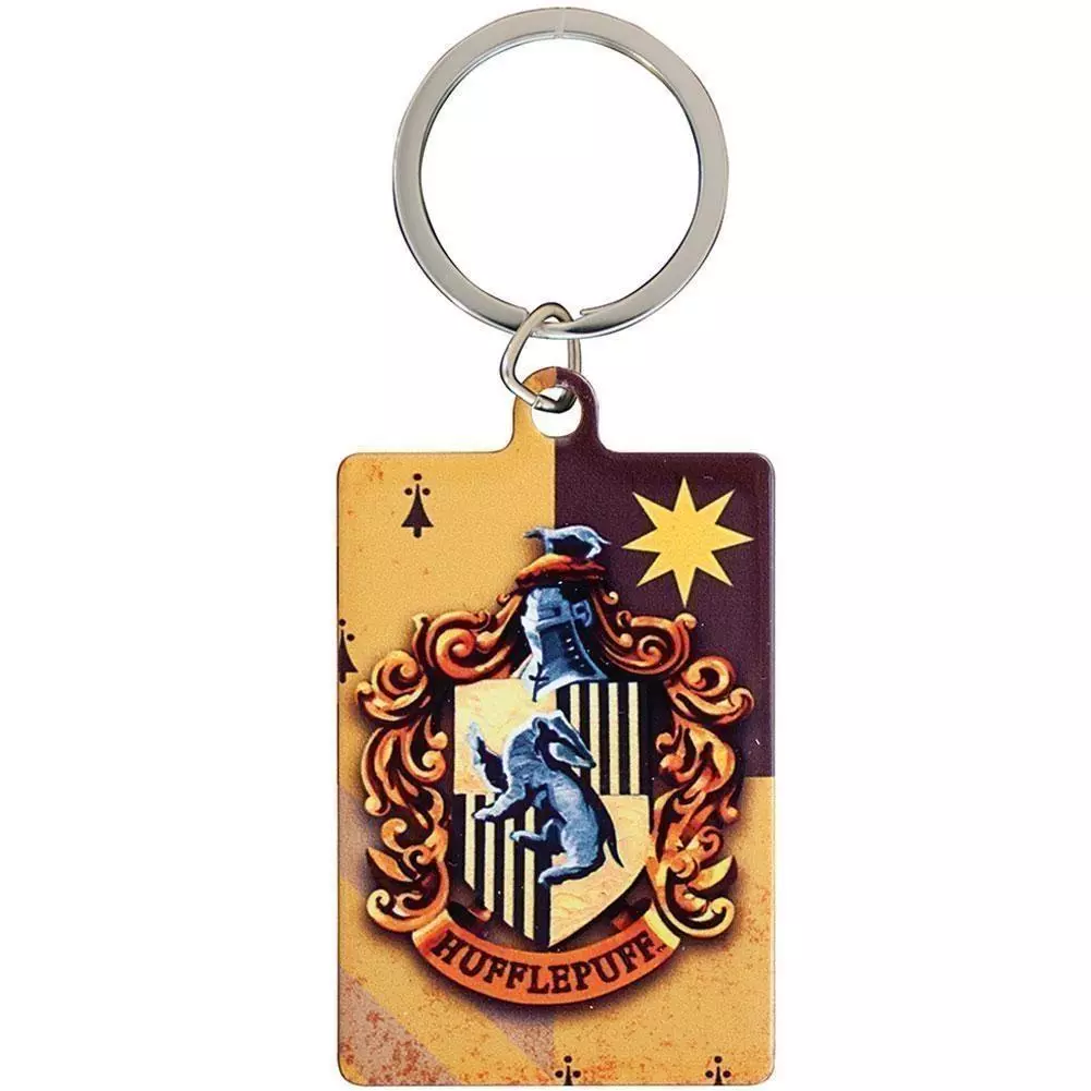 Harry Potter Hufflepuff Crest Metal Keyring 