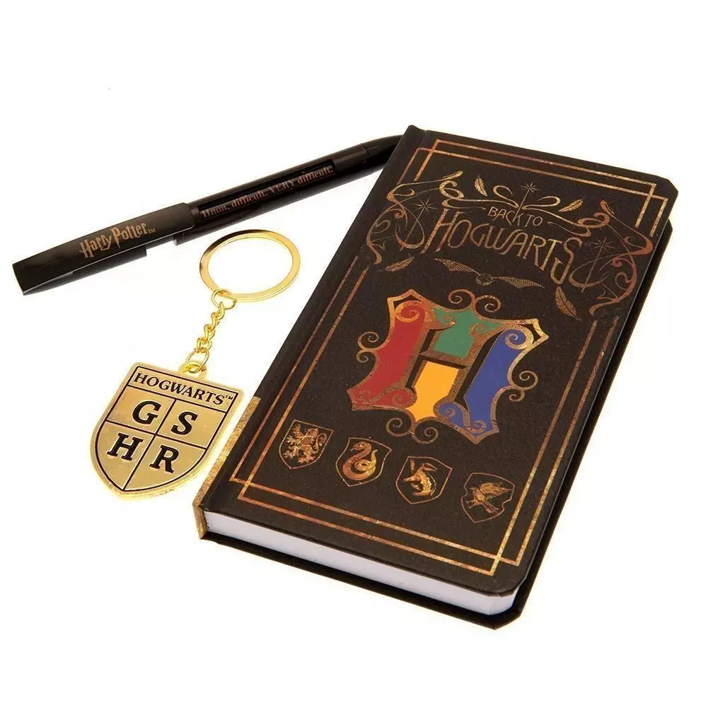 Harry Potter Notebook Pen and Keyring Gift Set