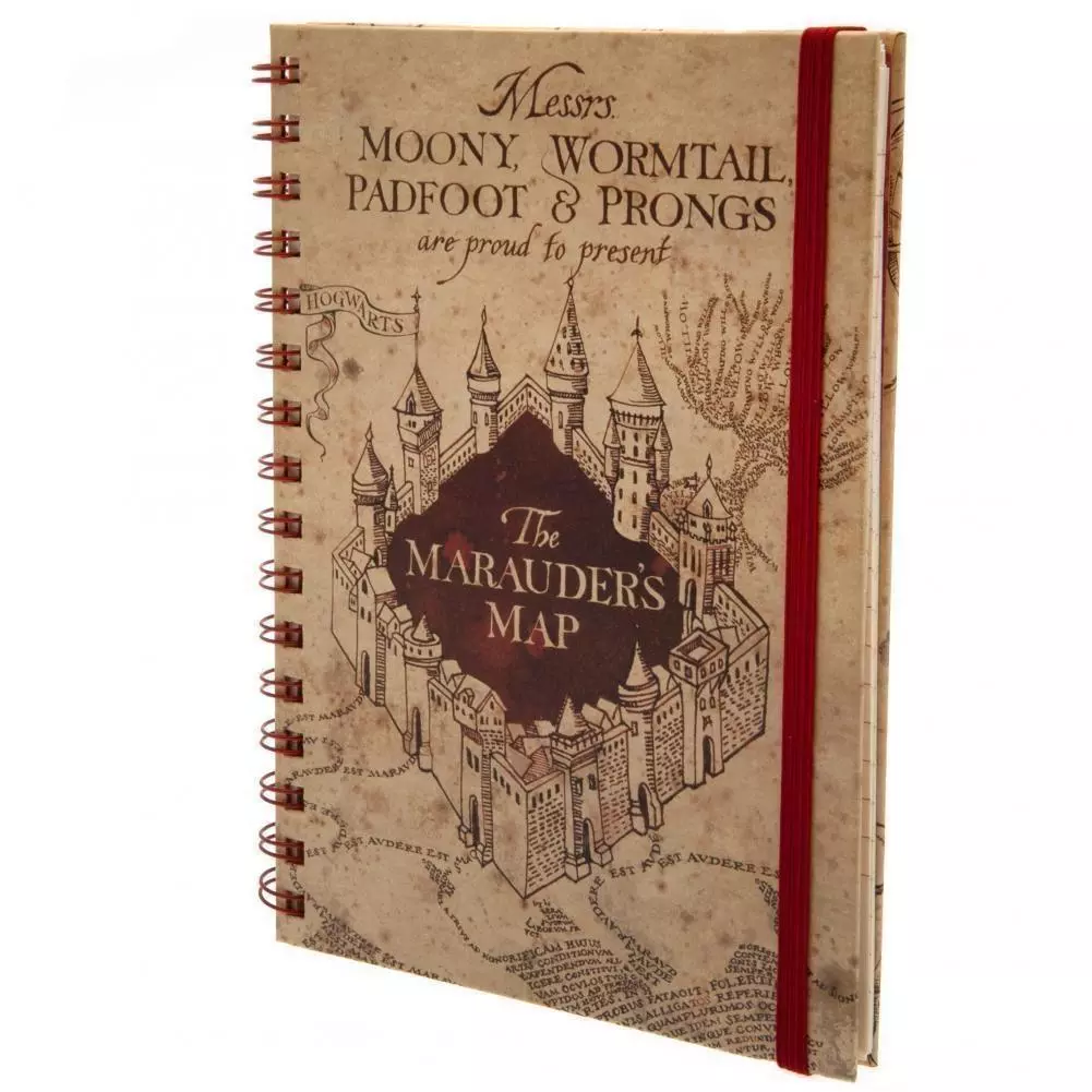 Harry Potter Marauders Map Hardback A5 Notebook 