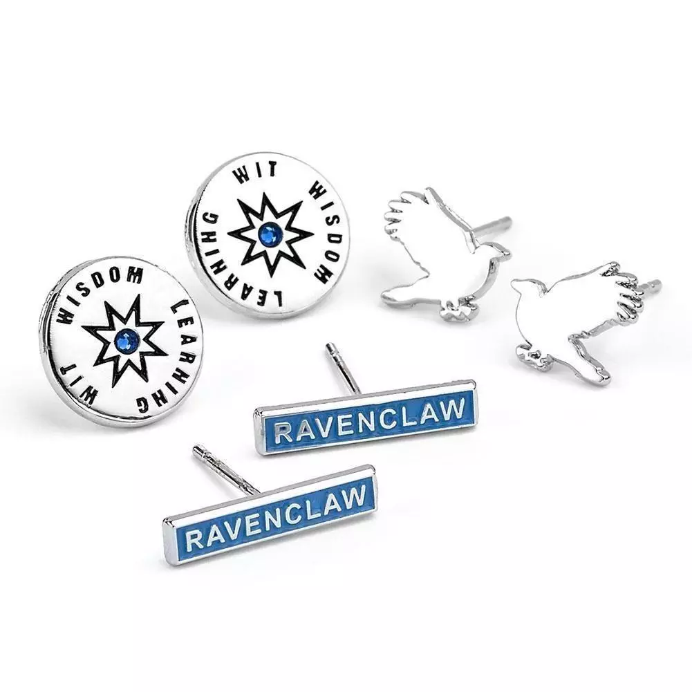 Harry Potter Ravenclaw Silver Plated Earring Set 