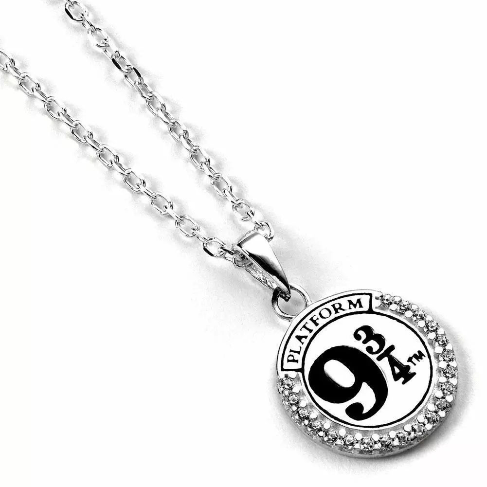 Harry Potter 9 & 3 Quarters Sterling Silver Crystal Necklace 