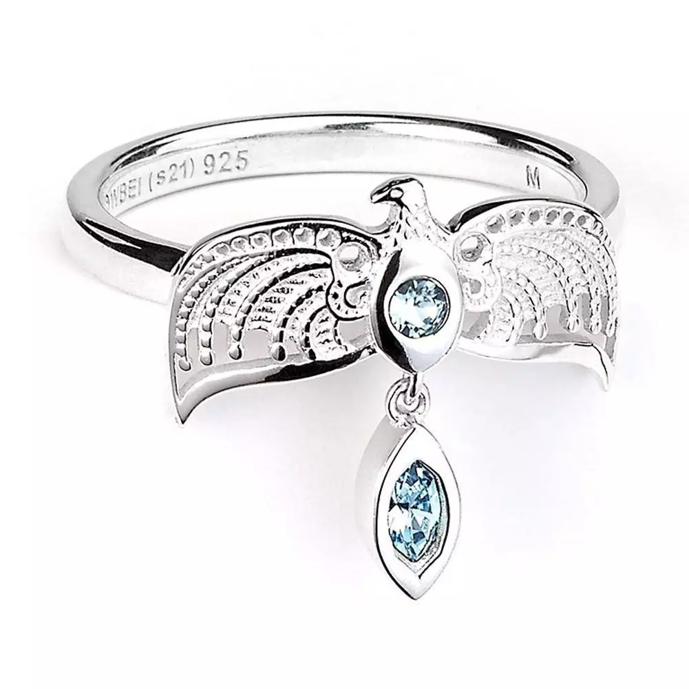 Harry Potter Diadem Sterling Silver Crystal Ring 