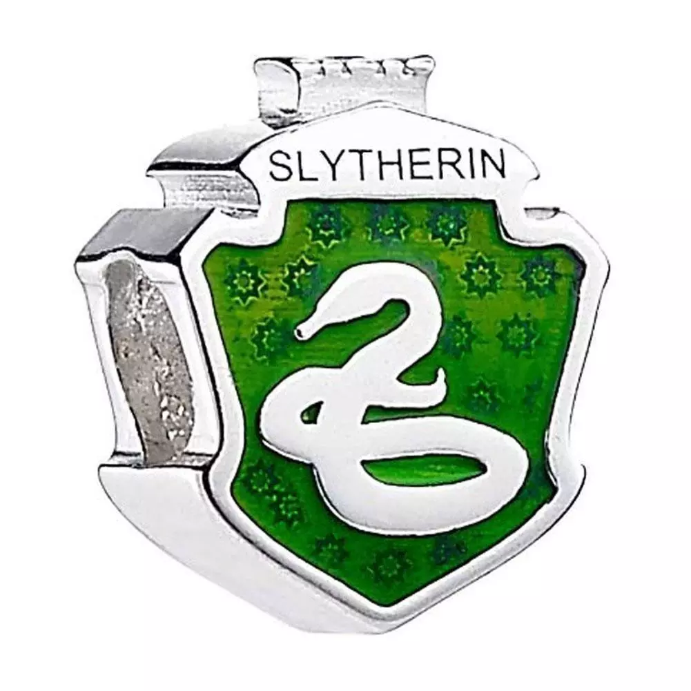 Harry Potter Slytherin Sterling Silver Spacer Bead 
