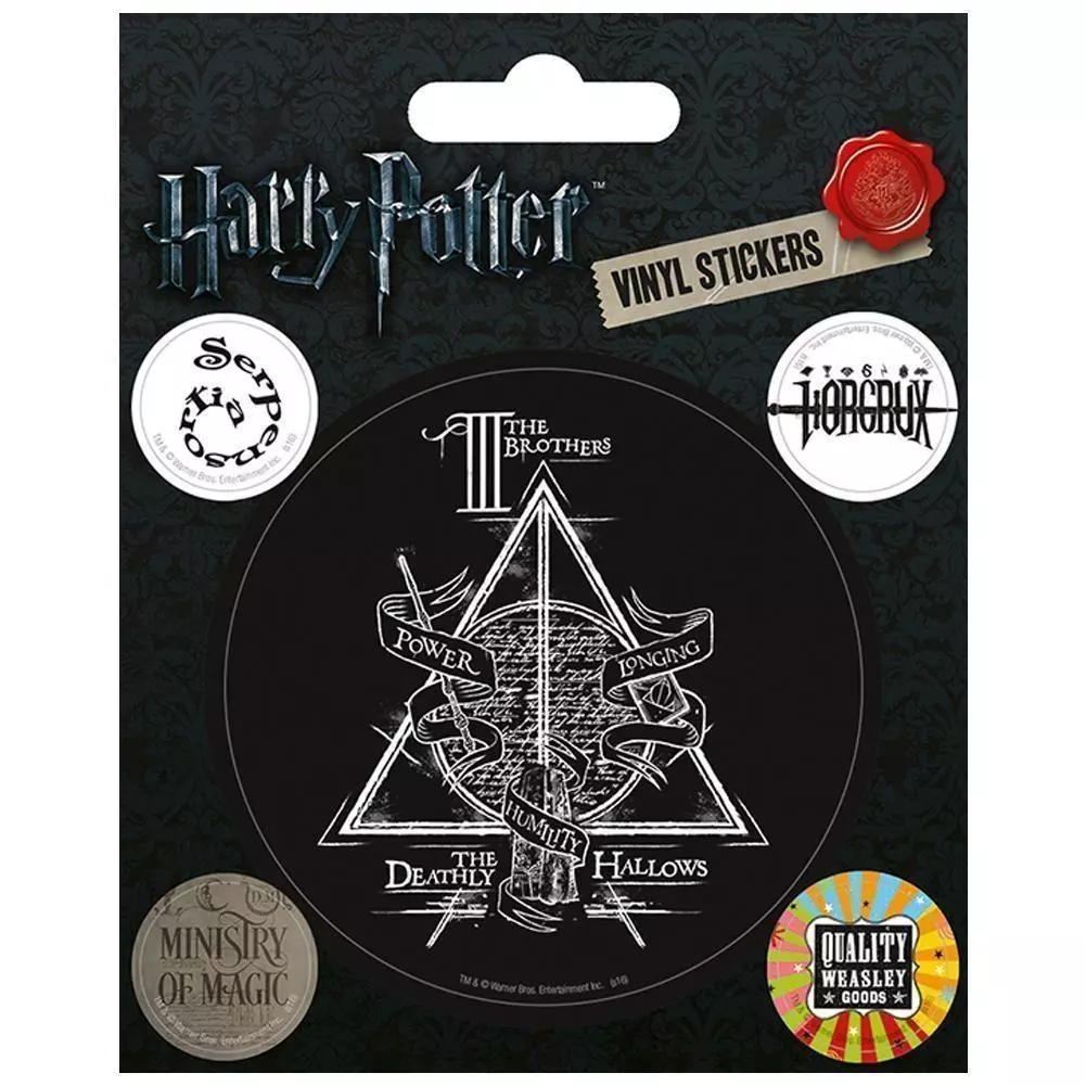Harry Potter Deathly Hallows Vinyl Stickers 