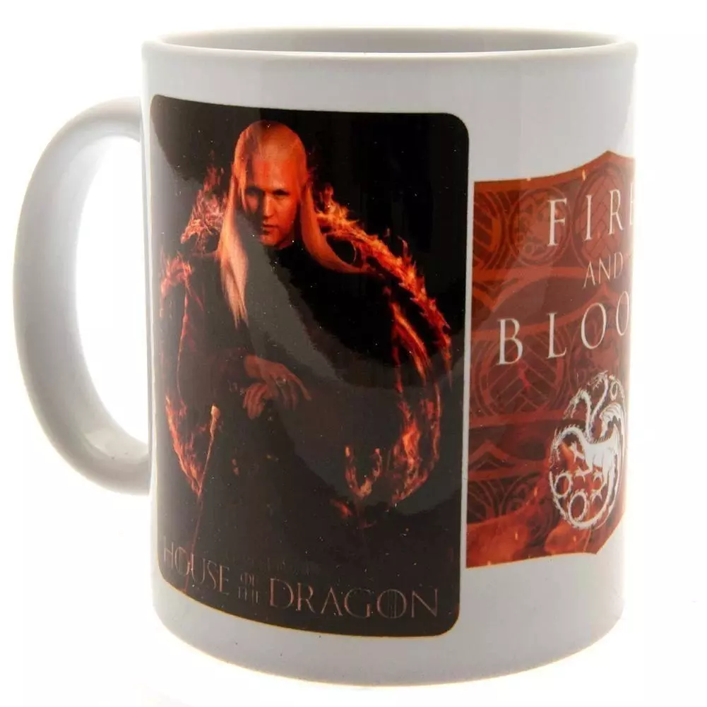 House Of The Dragon Fire And Blood Ceramic Coffee Mug 