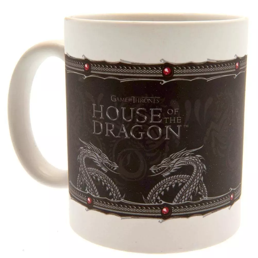 House Of The Dragon Silver Dragon Ceramic Coffee Mug 