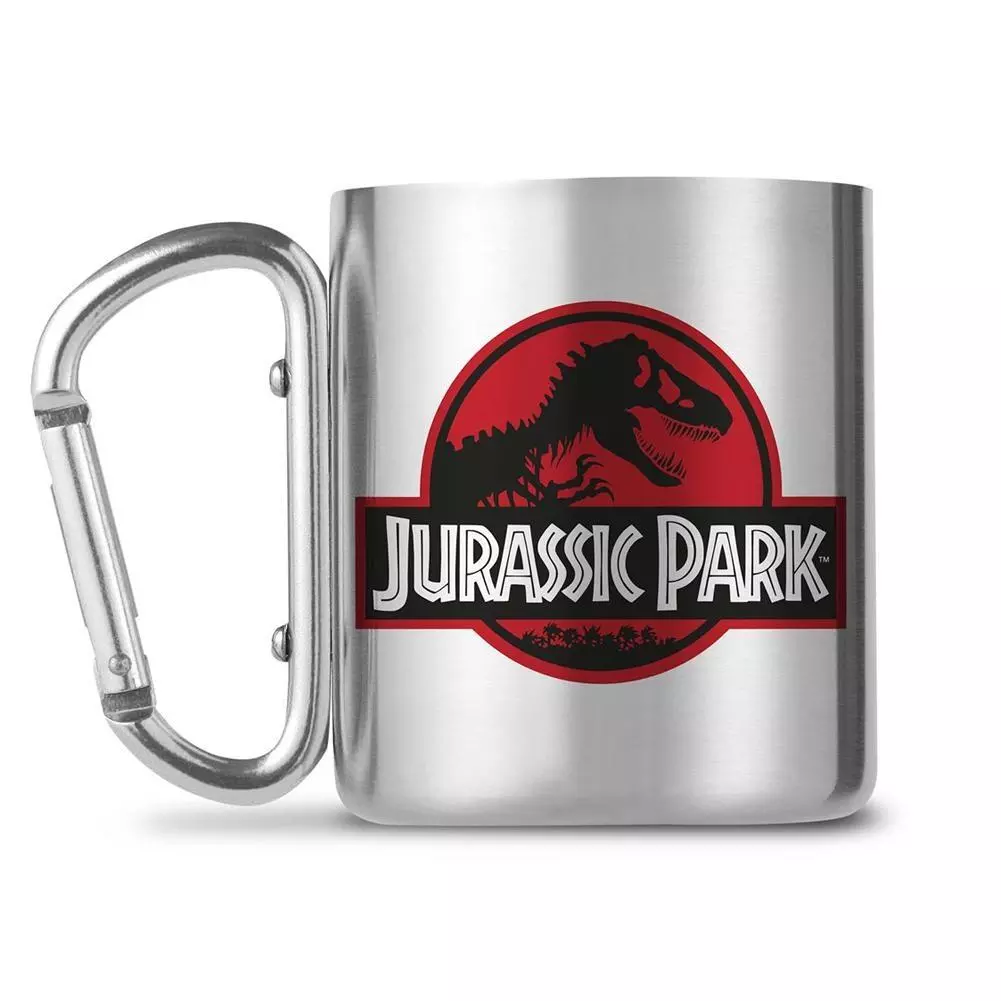 Jurassic Park Lightweight Stainless Steel Carabiner Mug