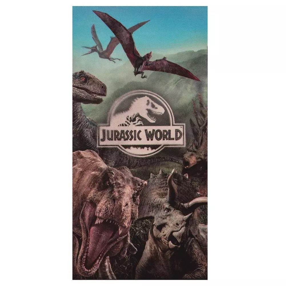 Jurassic World Logo Velour Beach Towel