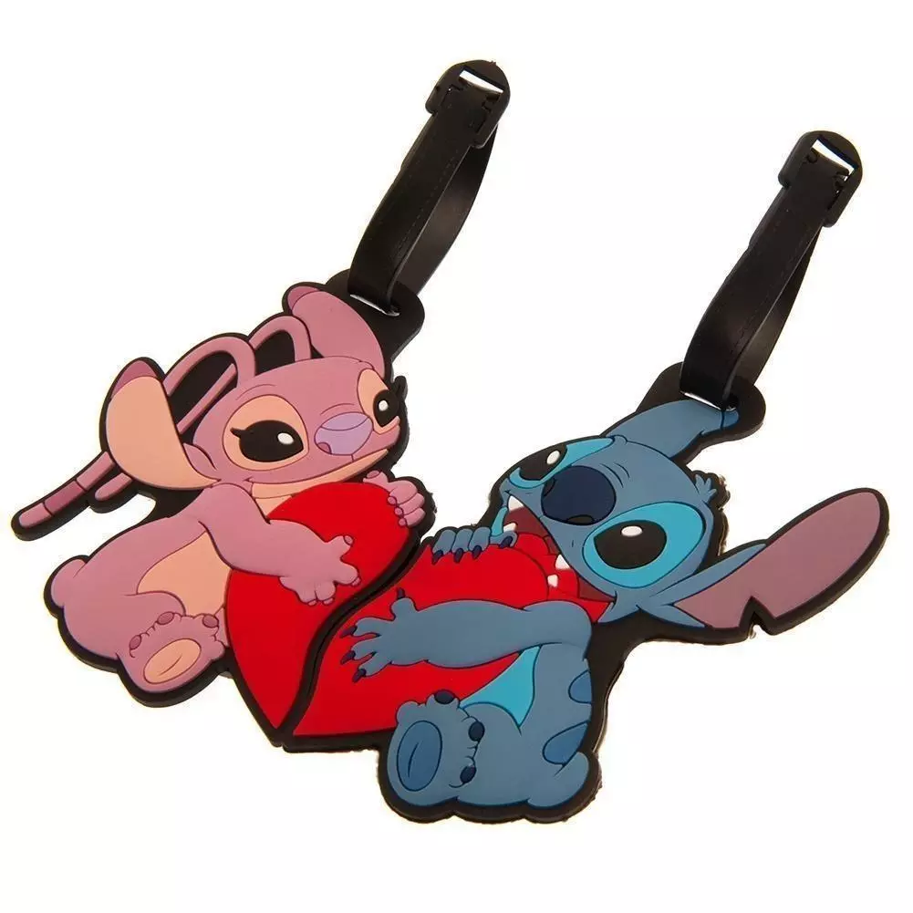 Lilo & Stitch Hearts Set Of 2 Luggage Tags