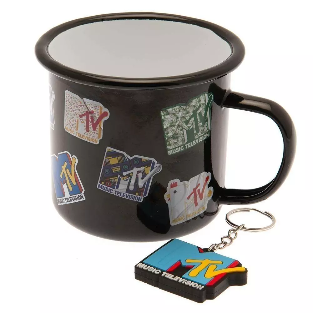 MTV Enamel Mug & Keyring Gift Set