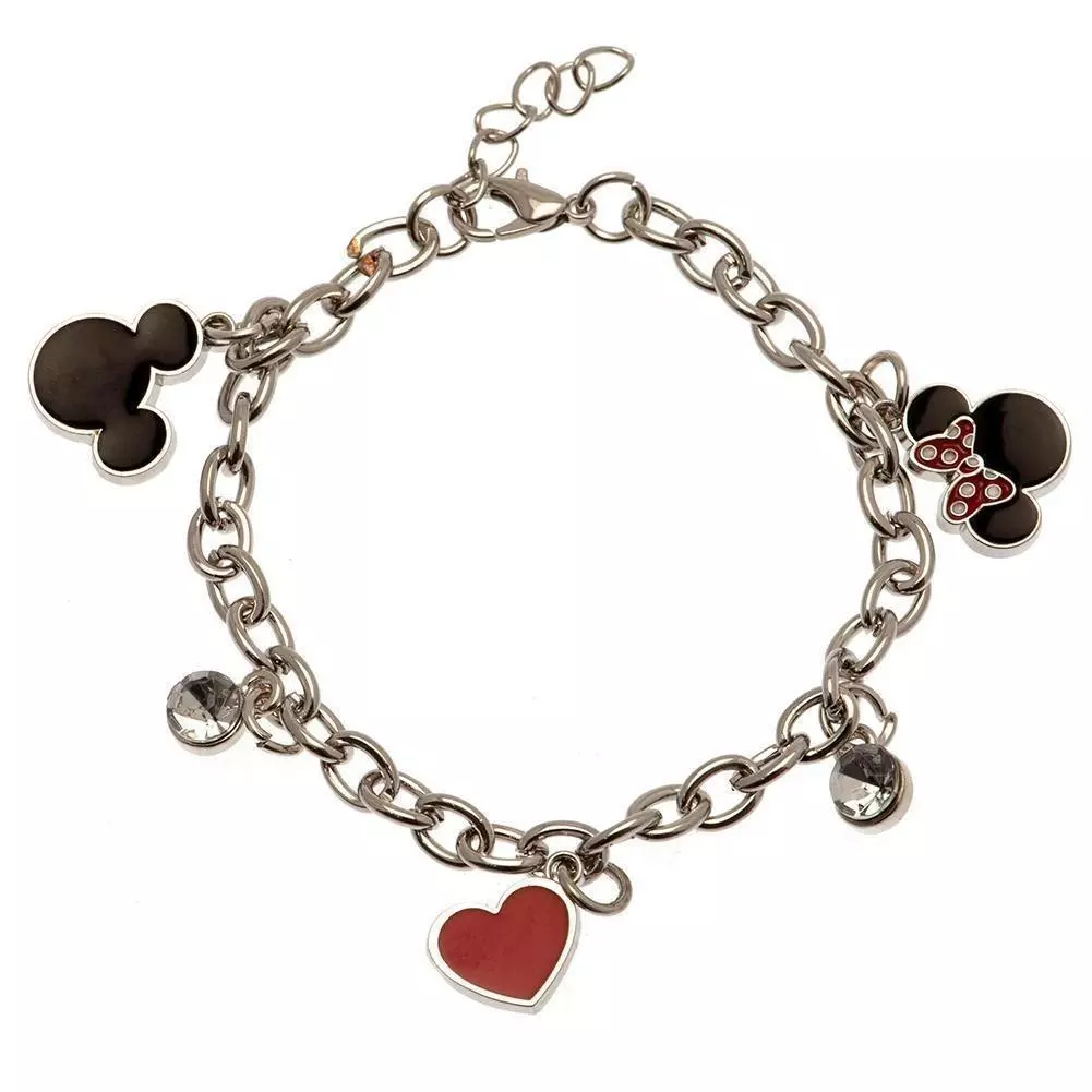 Minnie Mouse Fashion Jewellery Gem Charms Bracelet