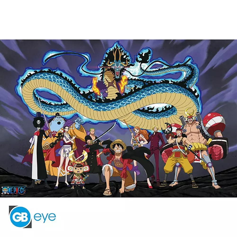 One Piece Crew Versus Kaido Wall Poster 