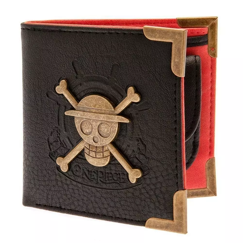 One Piece Skull Black Faux Leather Premium Wallet 