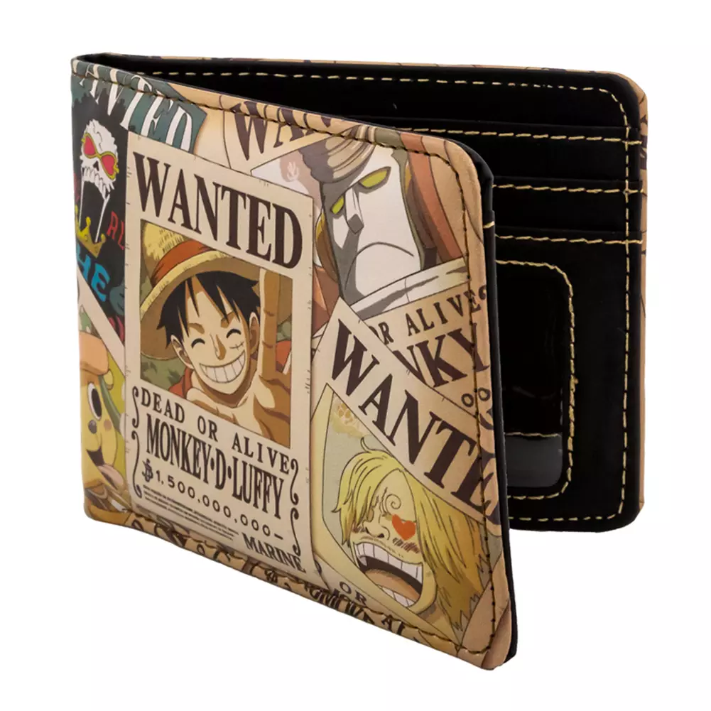One Piece Wanted Vinyl Bi-Fold Wallet 