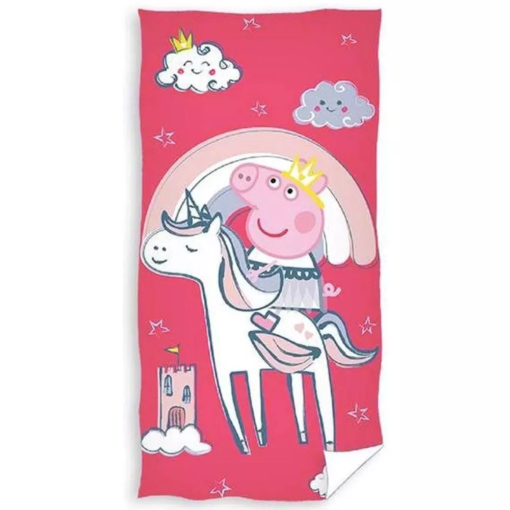 Peppa Pig Unicorn Velour Beach Towel