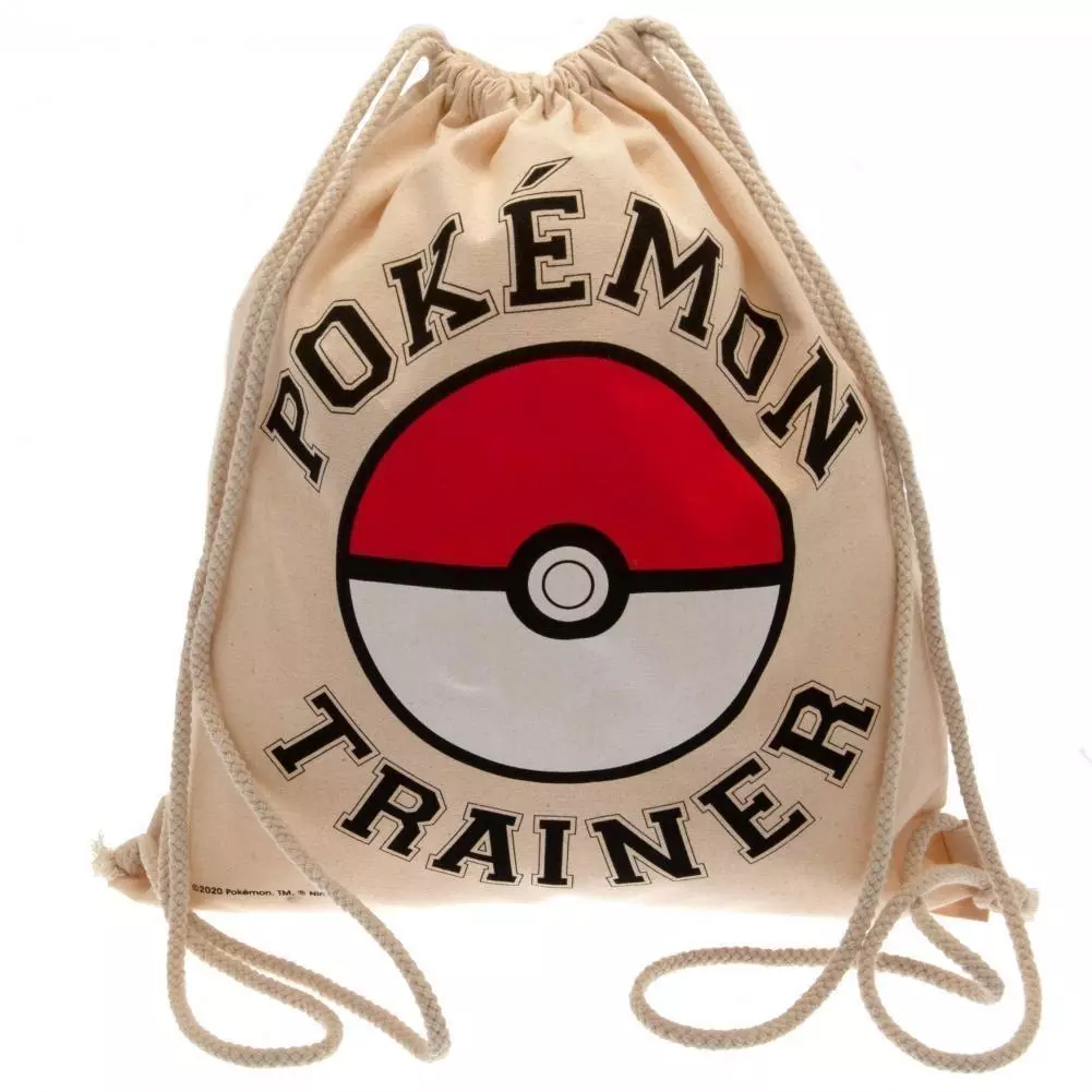 Pokemon Trainer Canvas Drawstring Bag 