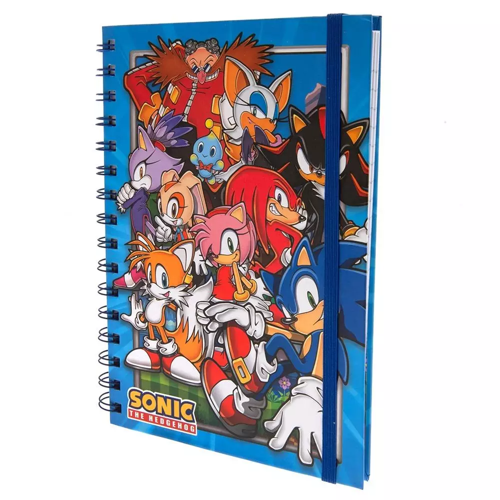 Sonic The Hedgehog Characters Hardback A5 Notebook 