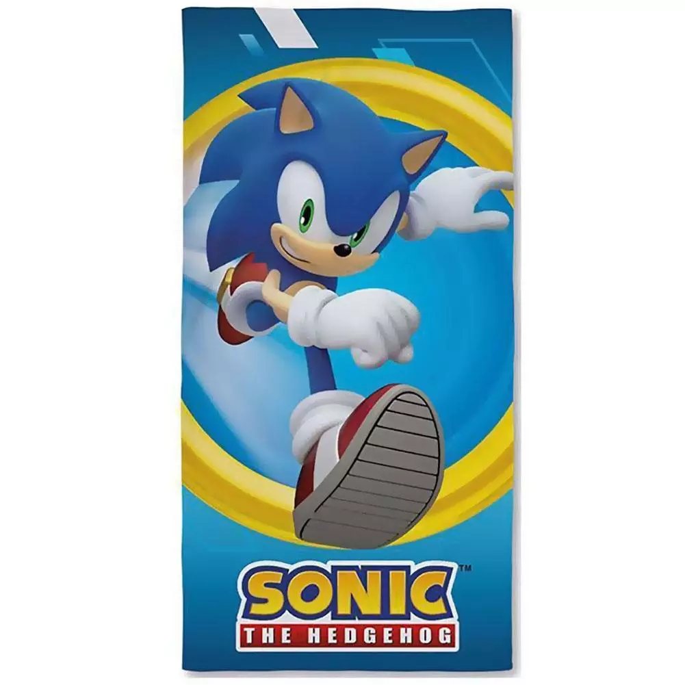 Sonic The Hedgehog Run Velour Beach Towel