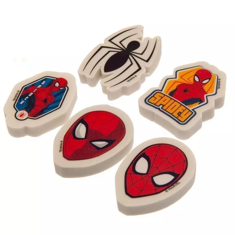 Spider-Man 5 pack Eraser Set