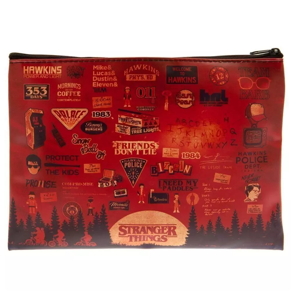 Stranger Things Upside Down Pouch Zipped Pencil Case 