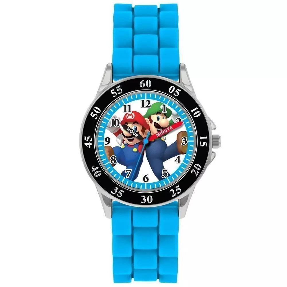 Super Mario Junior Analogue Time Teacher Watch