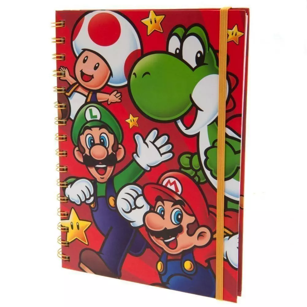Super Mario Characters Hardback A5 Notebook