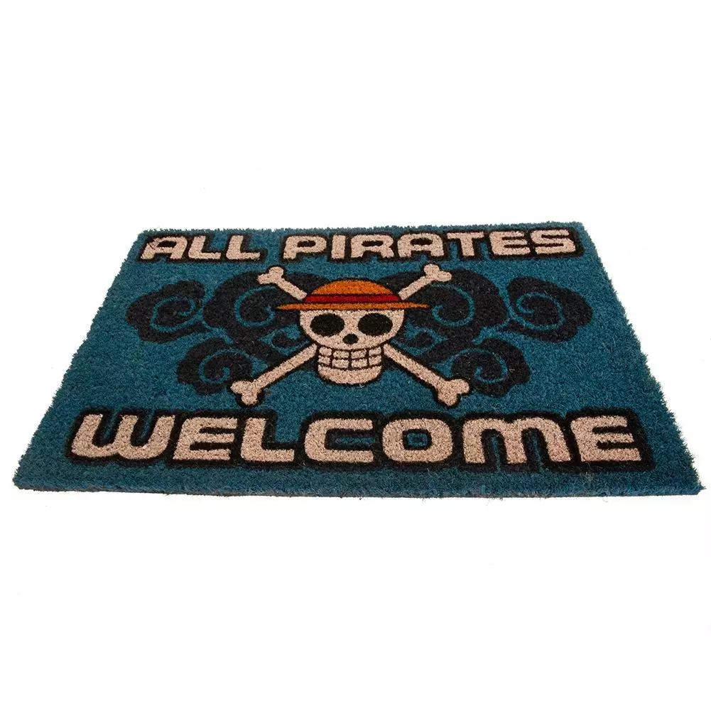One Piece All Pirates Welcome Coir Doormat