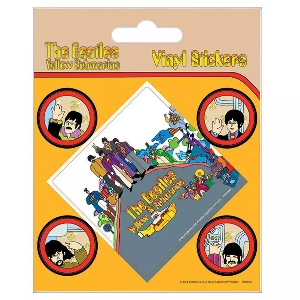 The Beatles Yellow Submarine Vinyl Stickers