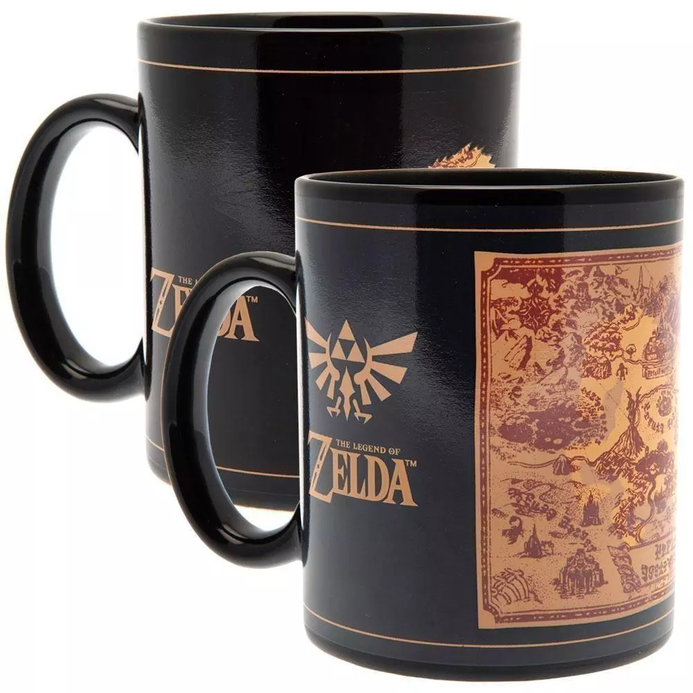 The Legend Of Zelda Map Heat Changing Ceramic Mug