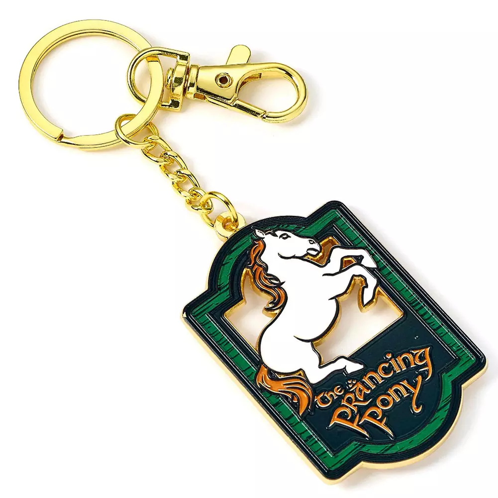 The Lord of the Rings Prancing Pony Metal Charm Keyring