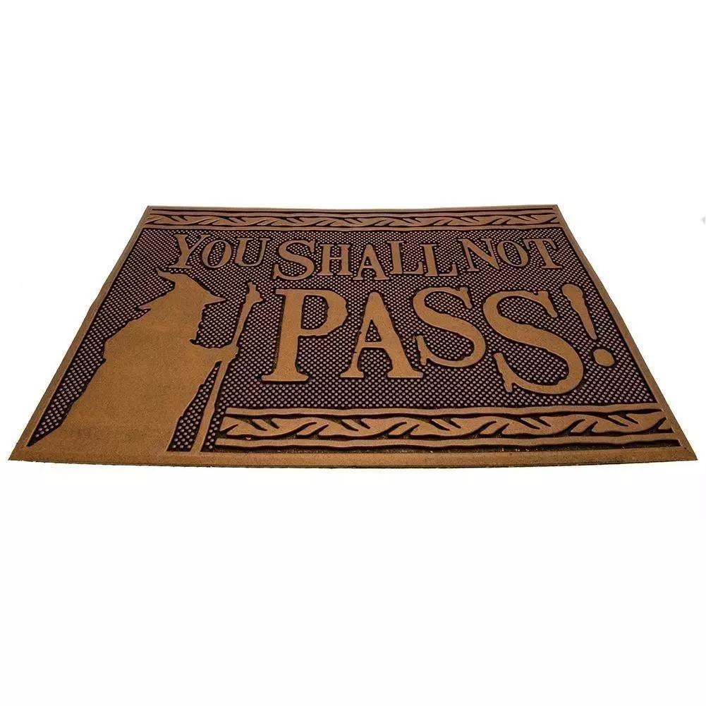 The Lord Of The Rings You Shall Not Pass Rubber Doormat