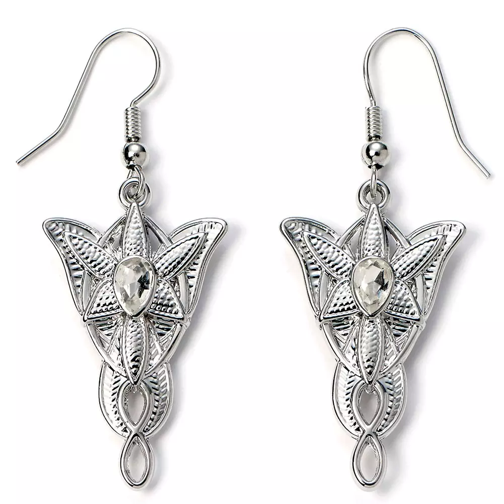 The Lord Of The Rings Evenstar Silver Plated Earrings 