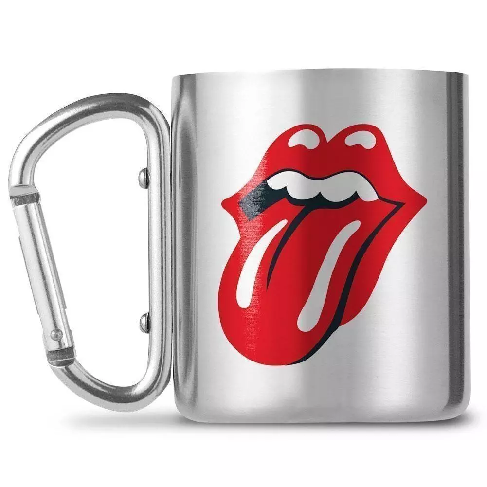 The Rolling Stones Lightweight Stainless Steel Carabiner Mug