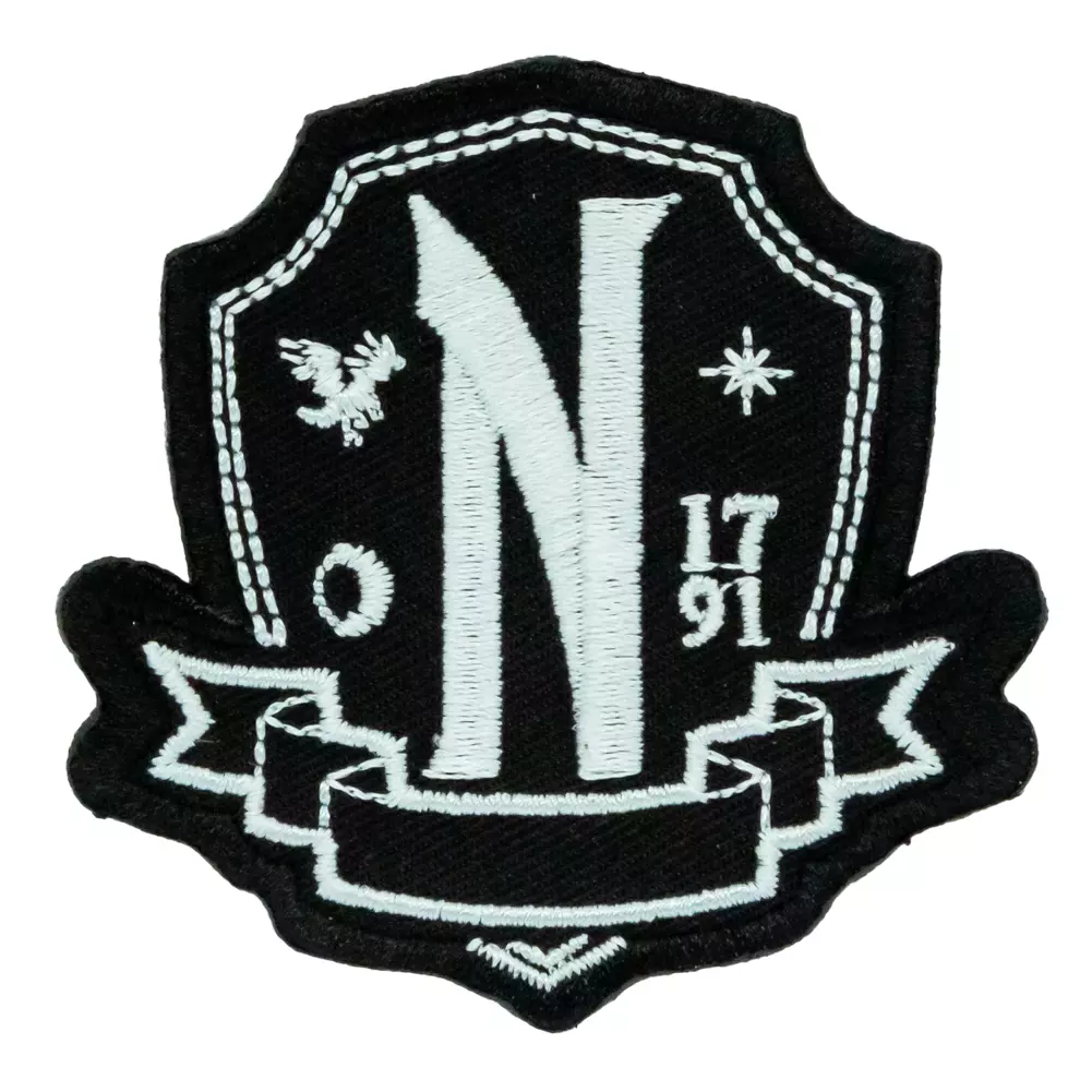 Wednesday Nevermore Academy Iron-On Patch