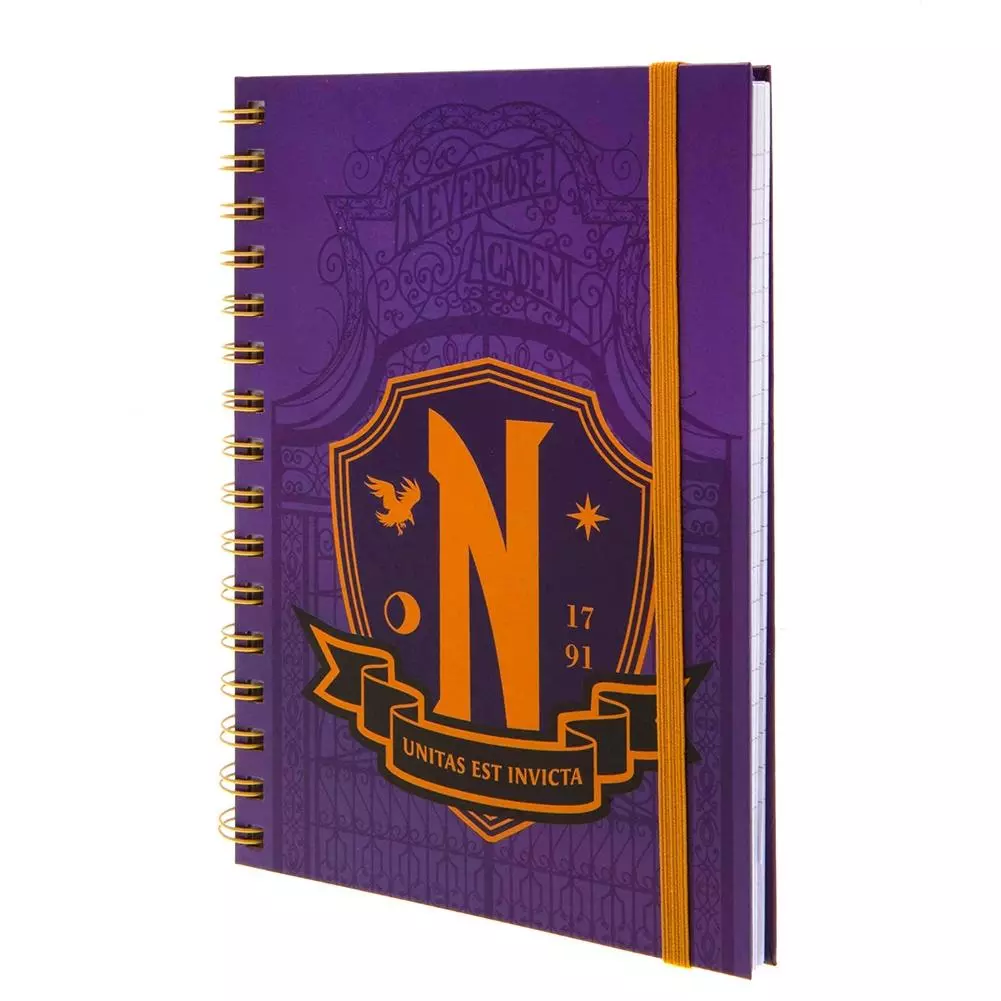 Wednesday Nevermore Academy Hardback A5 Notebook