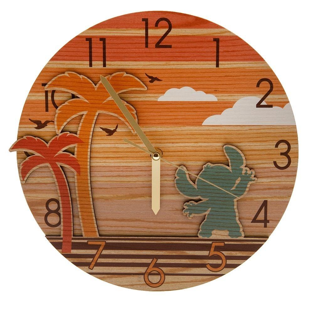 Lilo Stitch Premium Wooden Wall Clock